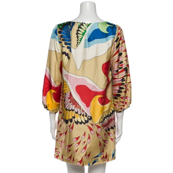 Tibi New York Silk Floral Mini Dress SZ6 - Picture 2 of 4